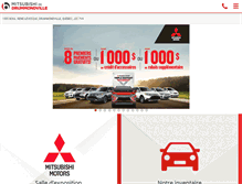 Tablet Screenshot of mitsubishidrummondville.com